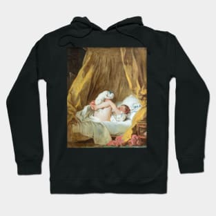 Girl with dog - Jean-Honoré Fragonard Hoodie